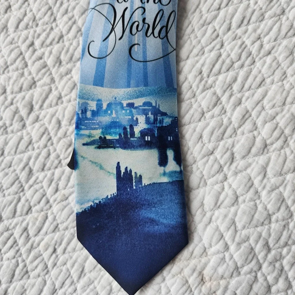 NEW WITH TAGS HOLIDAYS‎ Winter Wonderland  Joy to the World BlueNeck Tie